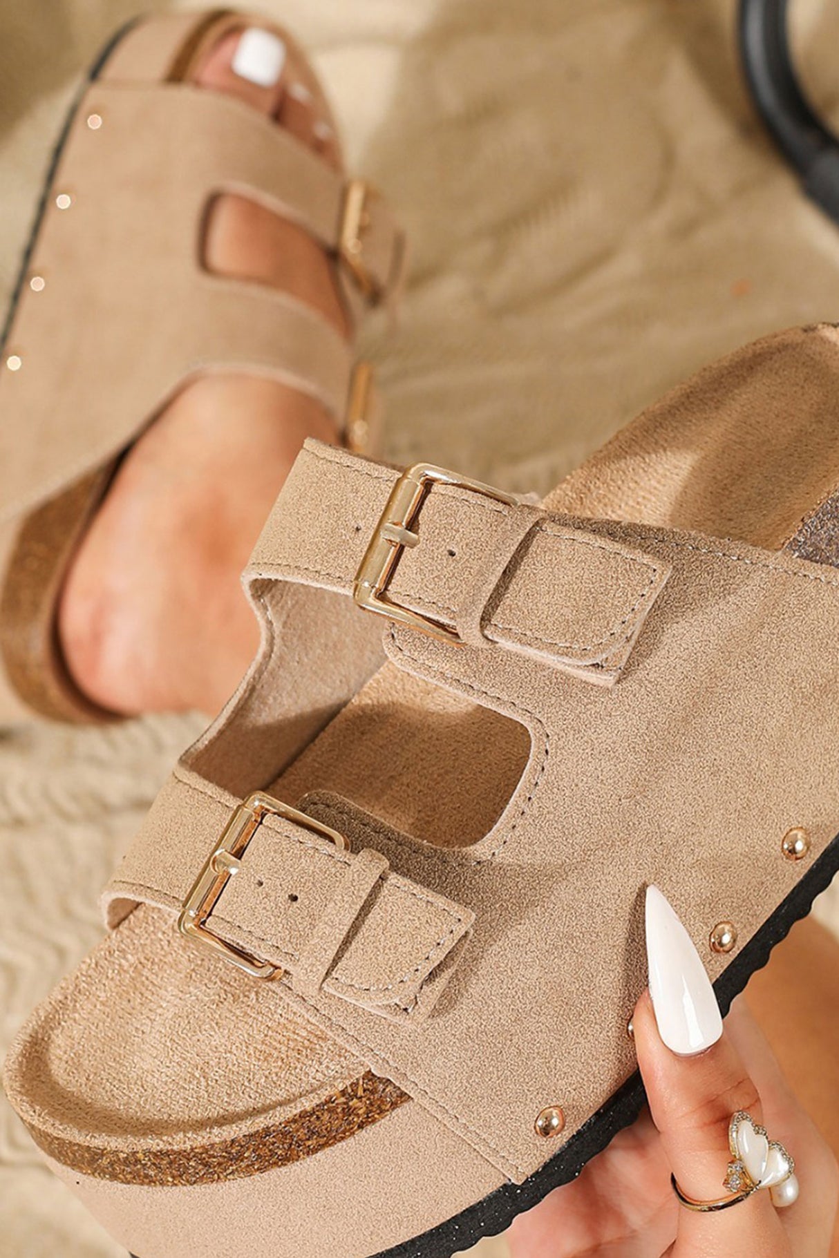 Arolora Suede Platform Sandal