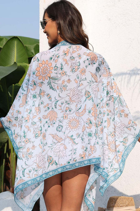 Arolora Low Cut Ruched Floral One-piece Swimsuit