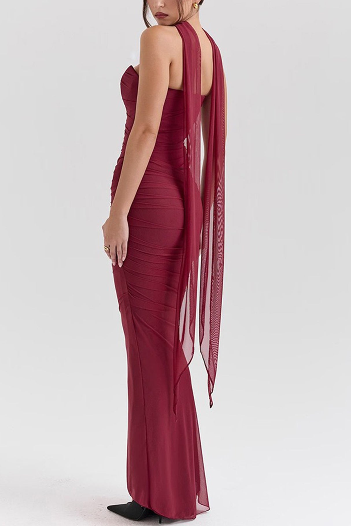 Mesh Corset Vest Pack Hip Skirt Set