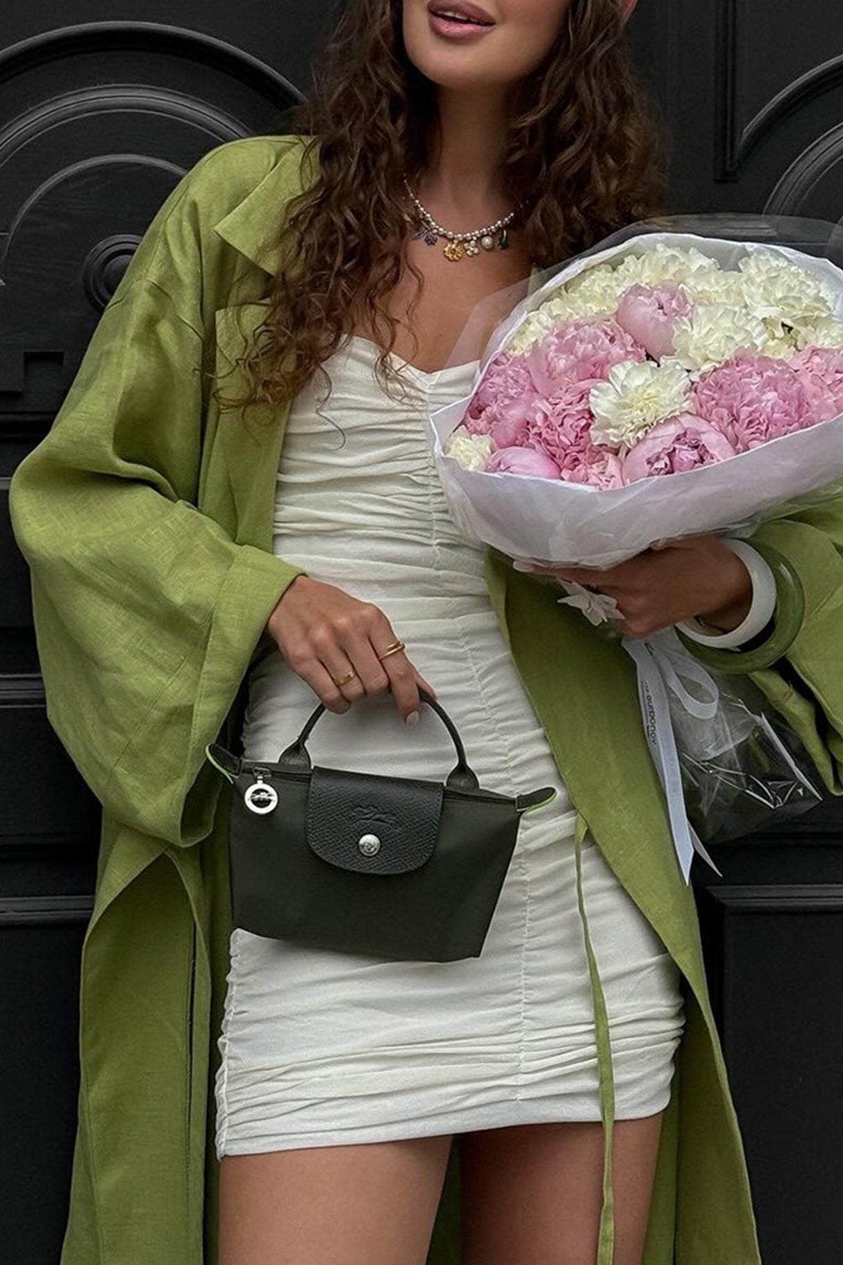 Lapel Tie-up Cotton Linen Dress