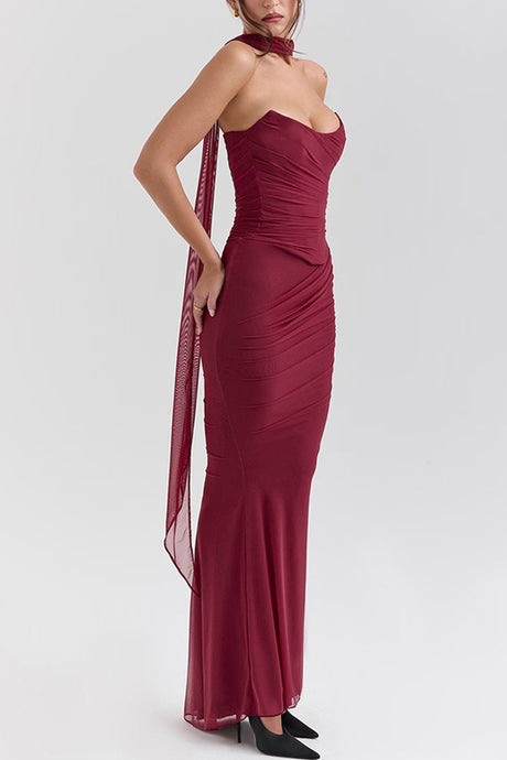 Mesh Corset Vest Pack Hip Skirt Set