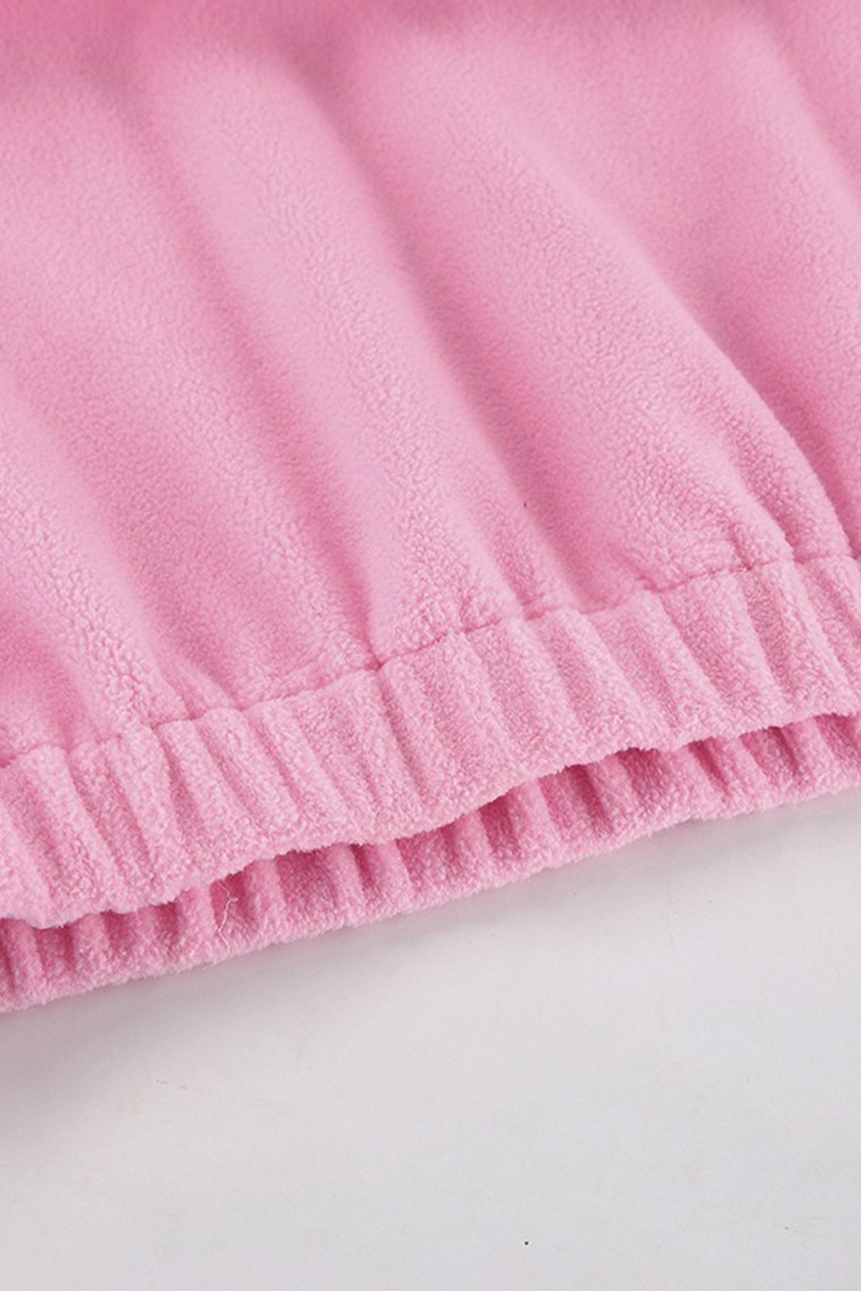 Polar Fleece Lapel Zip-up Sweatshirt