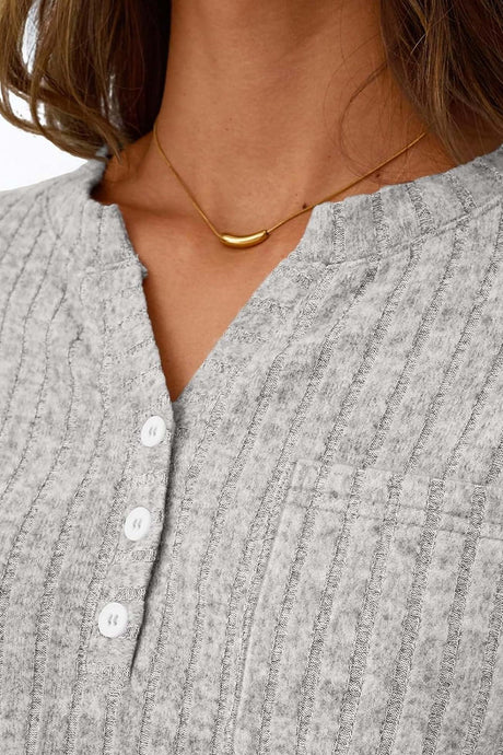 Ribbed Pitted Brushed Two Piece Pants Set