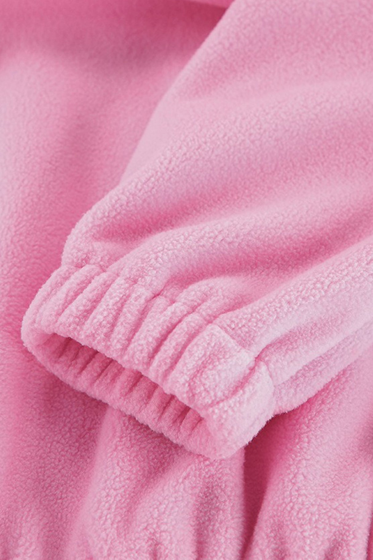 Polar Fleece Lapel Zip-up Sweatshirt