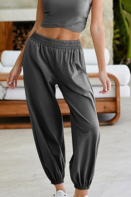 Arolora Crossover Crop Top Two-piece Outfit