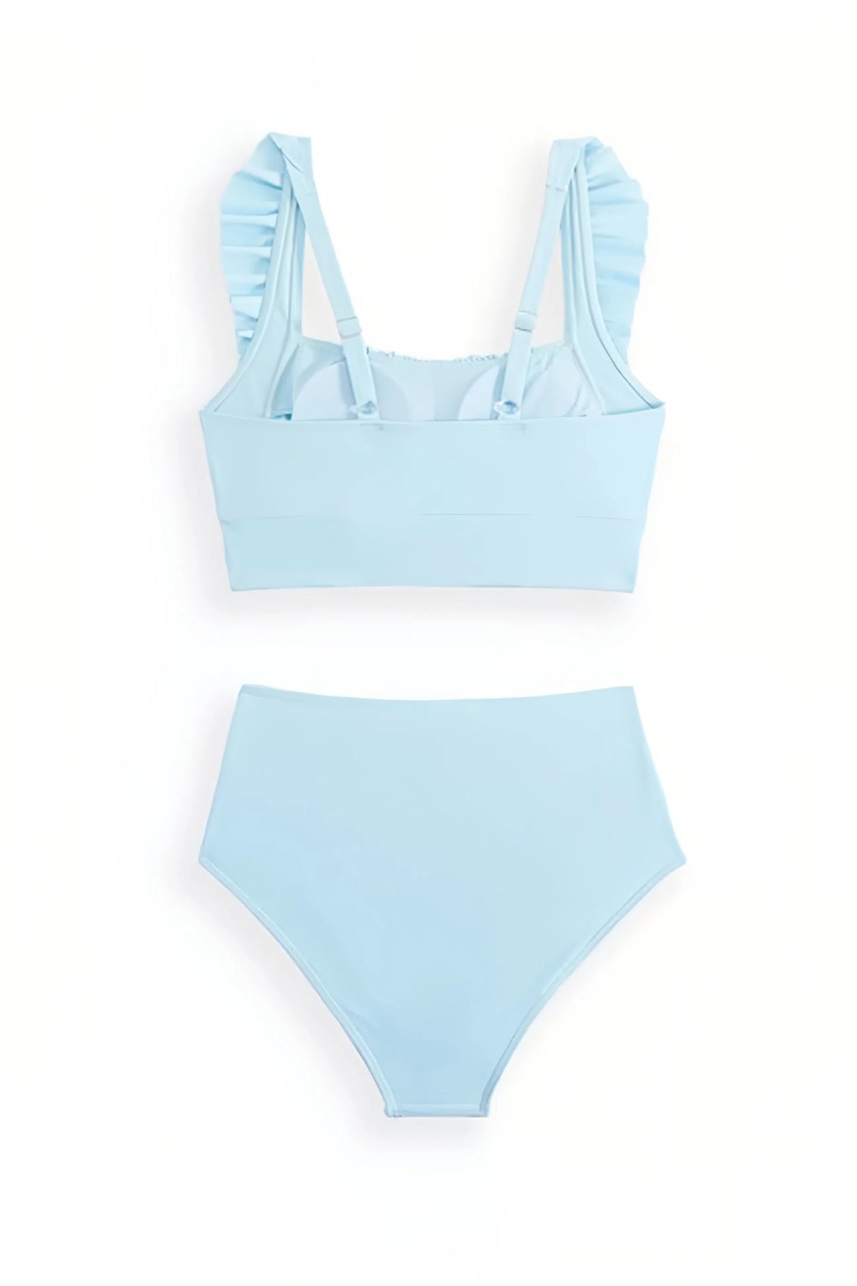 Arolora Ruffle Floral Print Swimsuit With Sarong