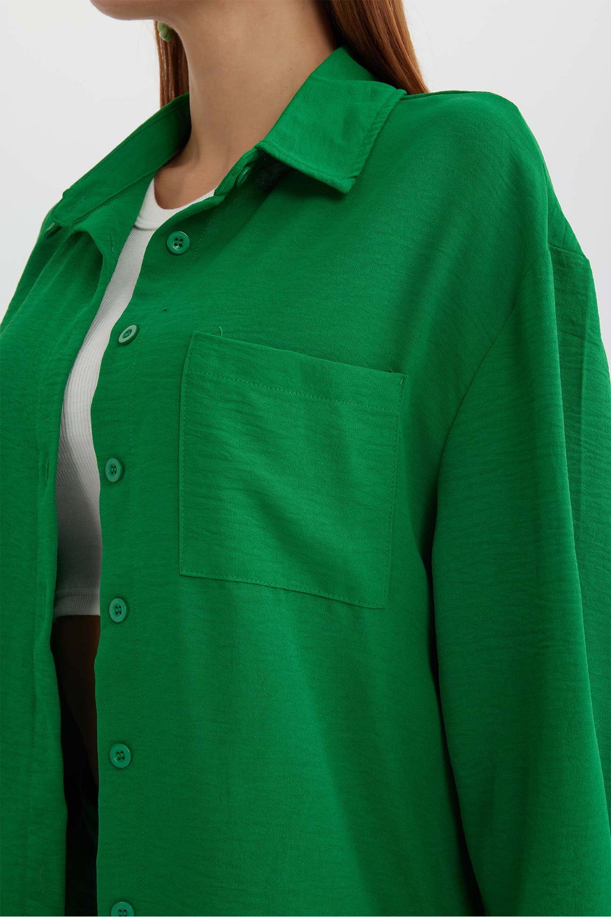 Long Sleeve Solid Color Shirt Long Pants Set