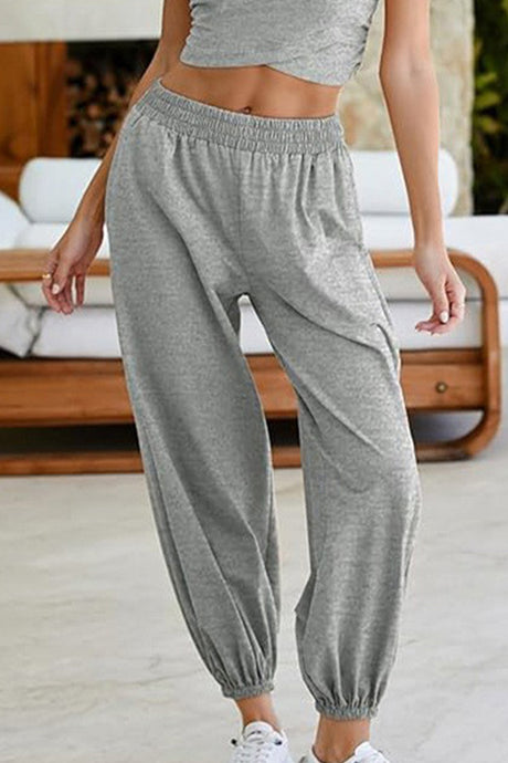 Arolora Crossover Crop Top Two-piece Outfit