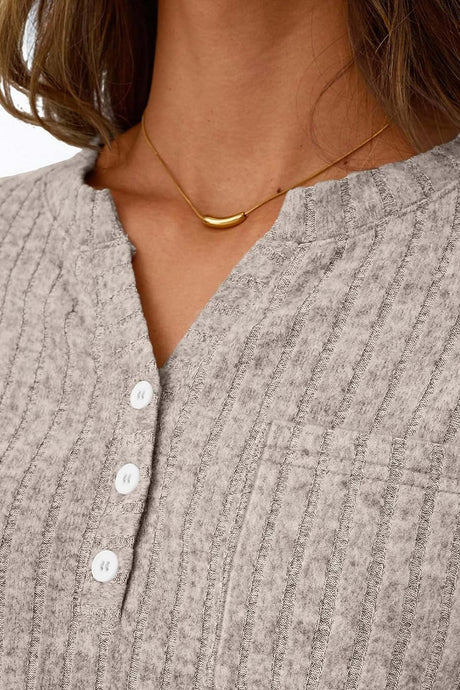 Ribbed Pitted Brushed Two Piece Pants Set