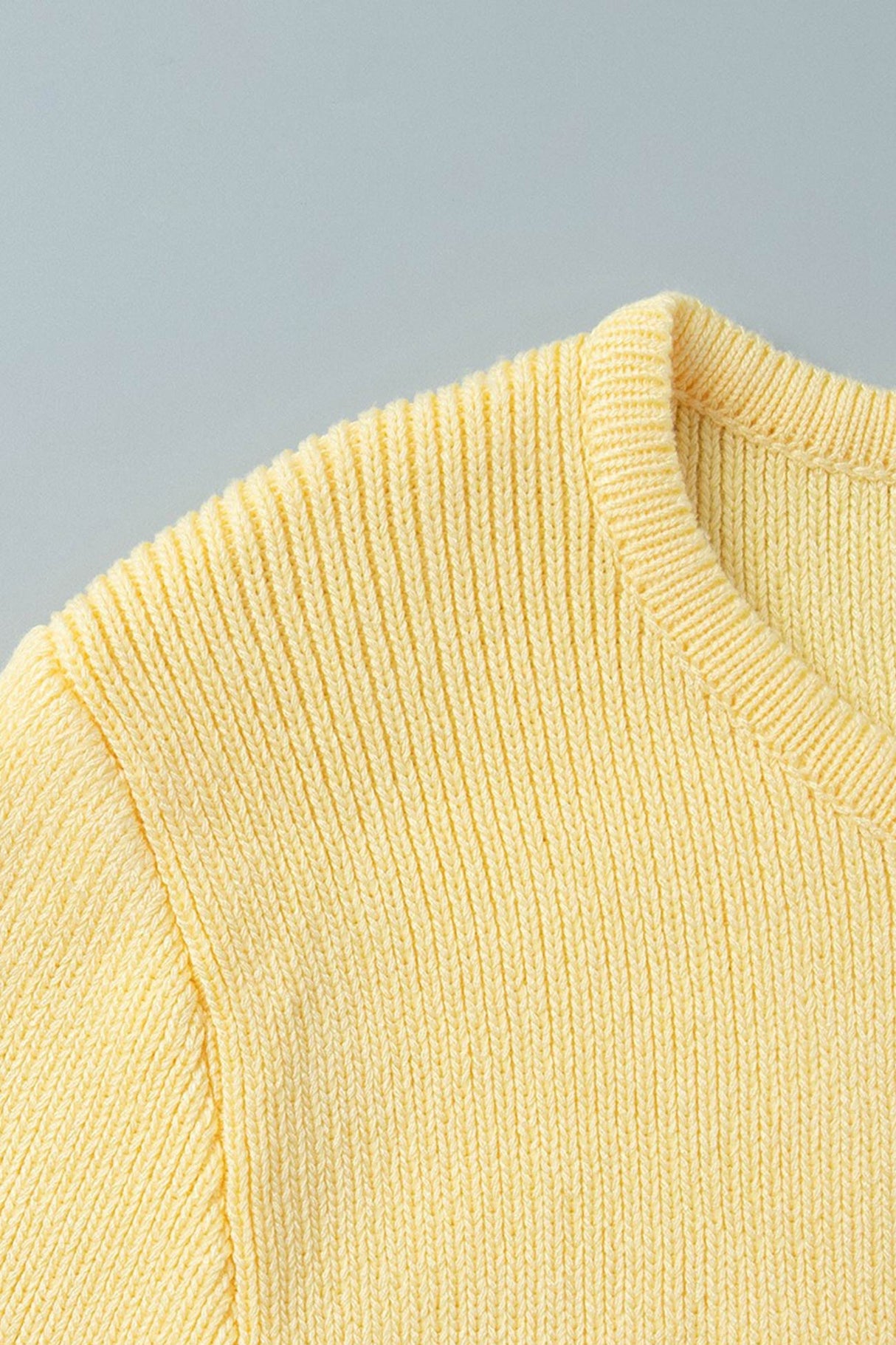 Tie-up Flare Sleeve Cardigan Knitted Skirt Set