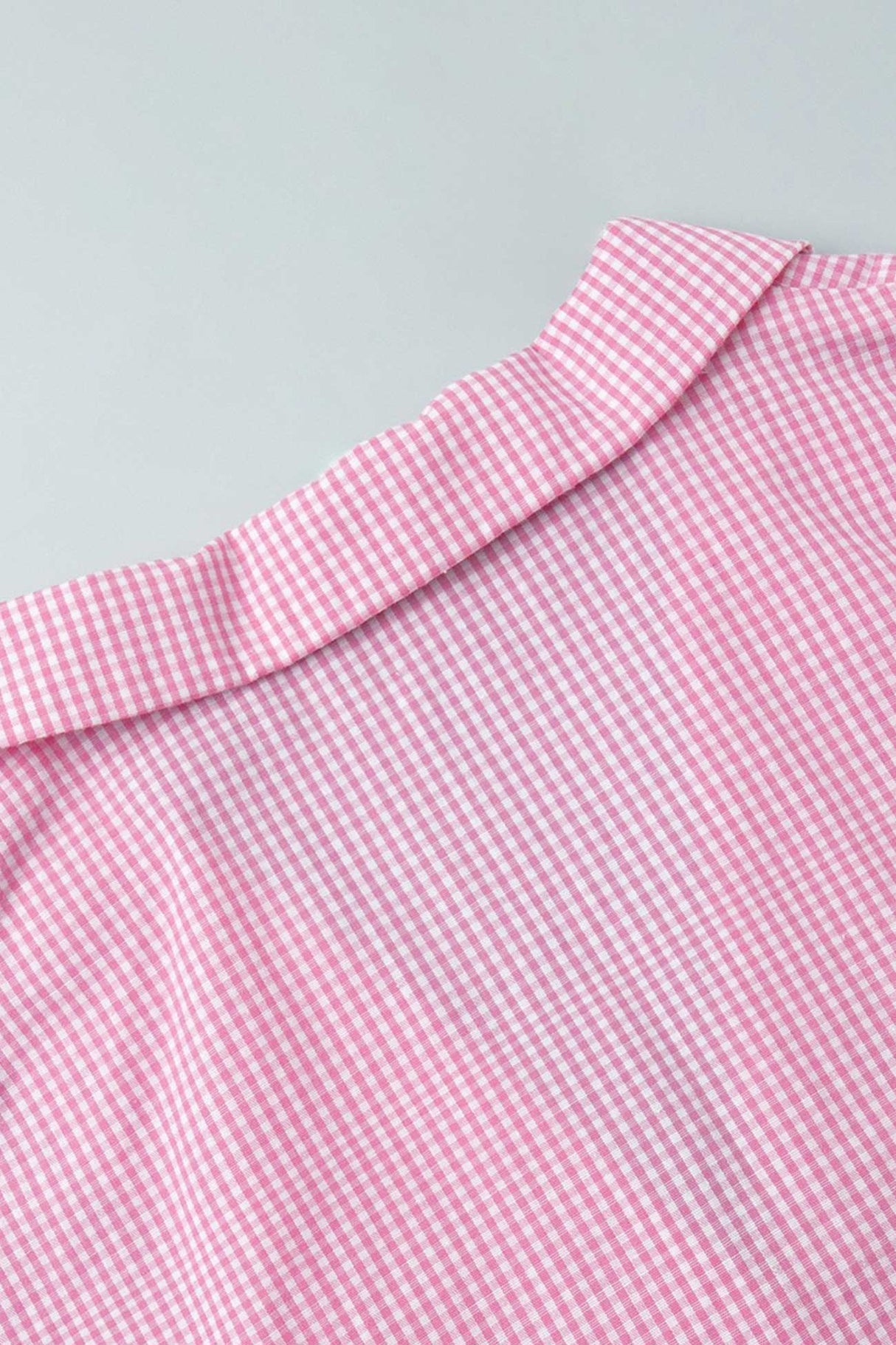 Plaid Blouse Cotton Two-piece Outfit