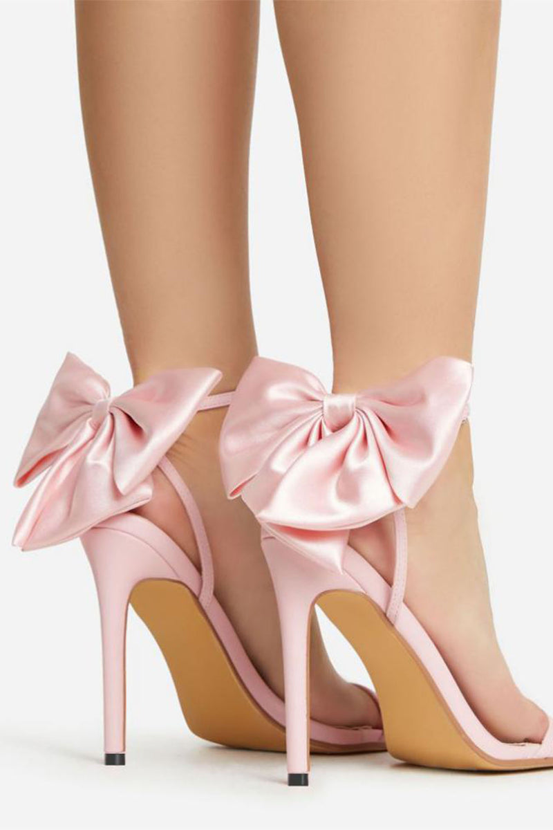Bow Ankle Strap High Heels AROLORA