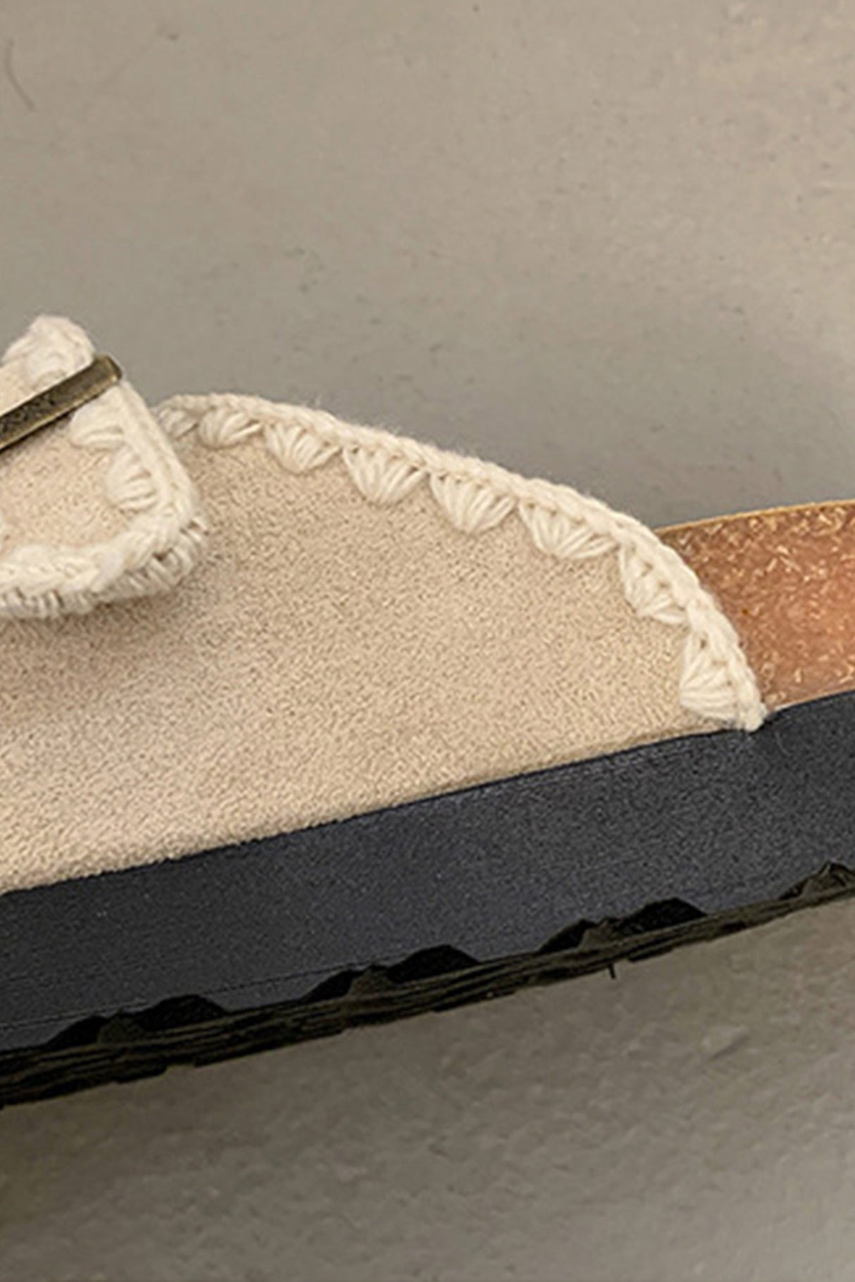 Arolora Candy Color Embroidery Platform Sandals