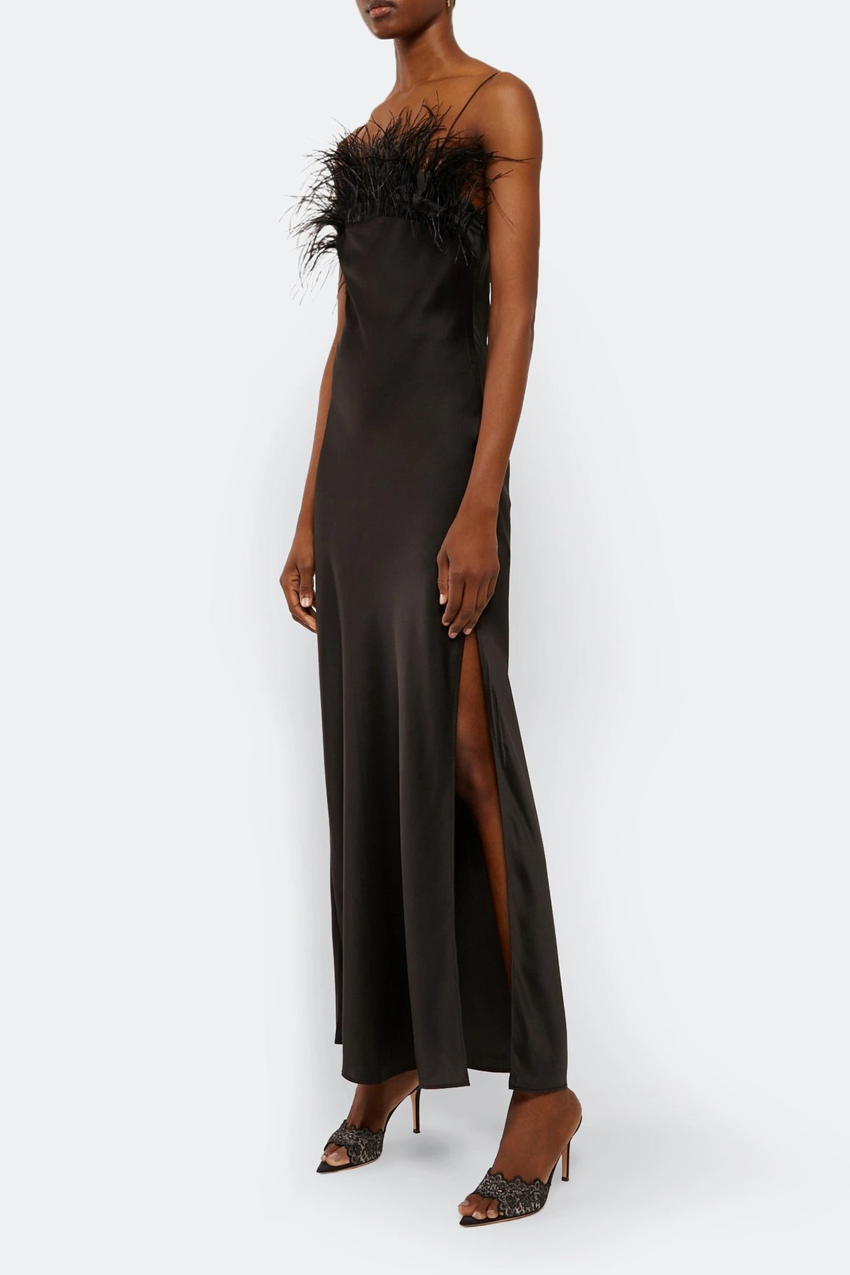 Lace Pointed High Heels