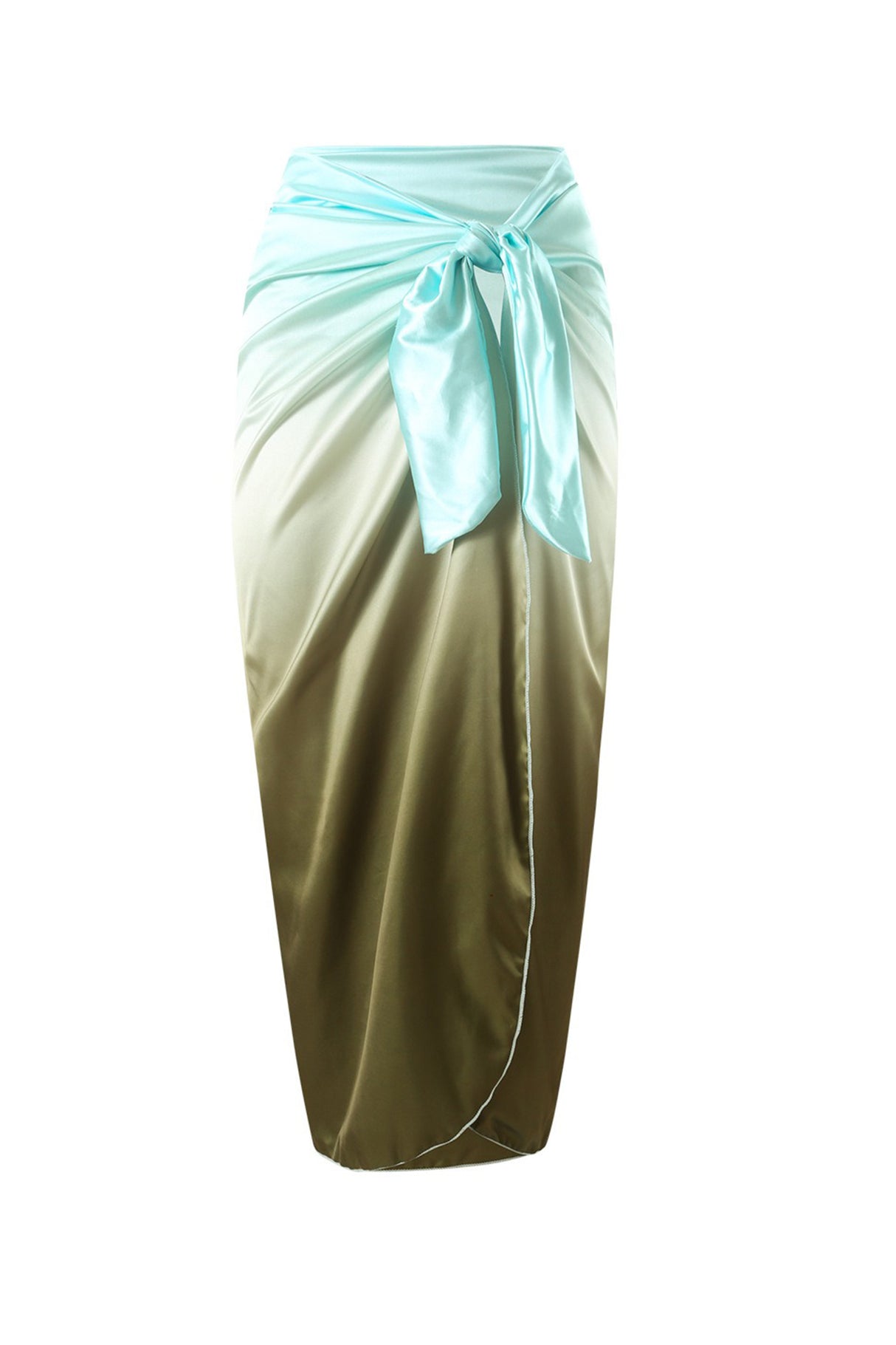 Arolora Contrast Color Metal Buckle Cutout Swimsuit