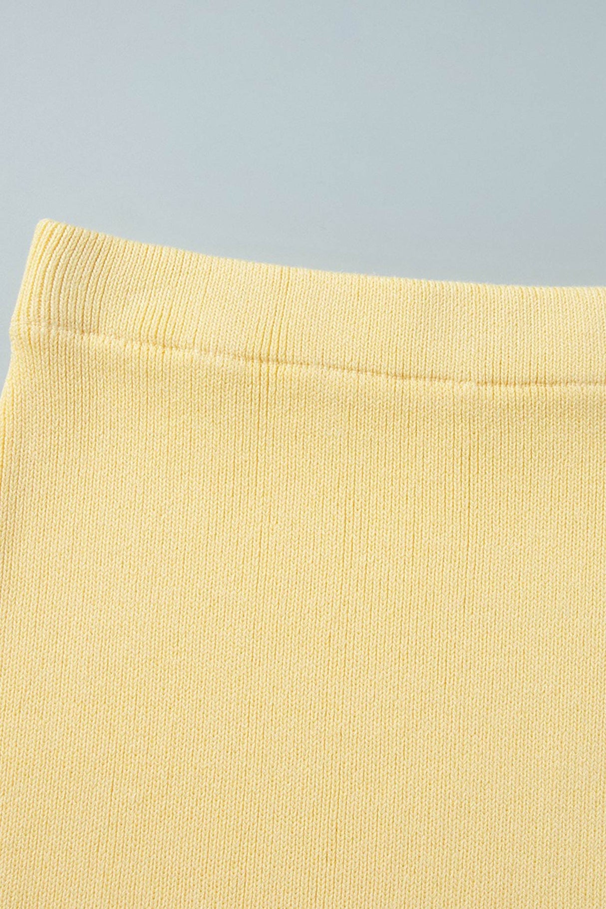 Tie-up Flare Sleeve Cardigan Knitted Skirt Set