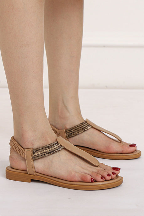 Bohemia Peep Toe Thong Sandals
