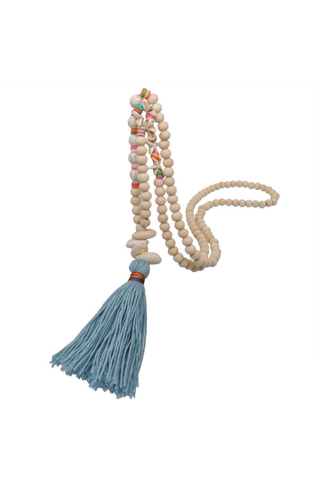 Bohemian Beaded Tassel Necklace