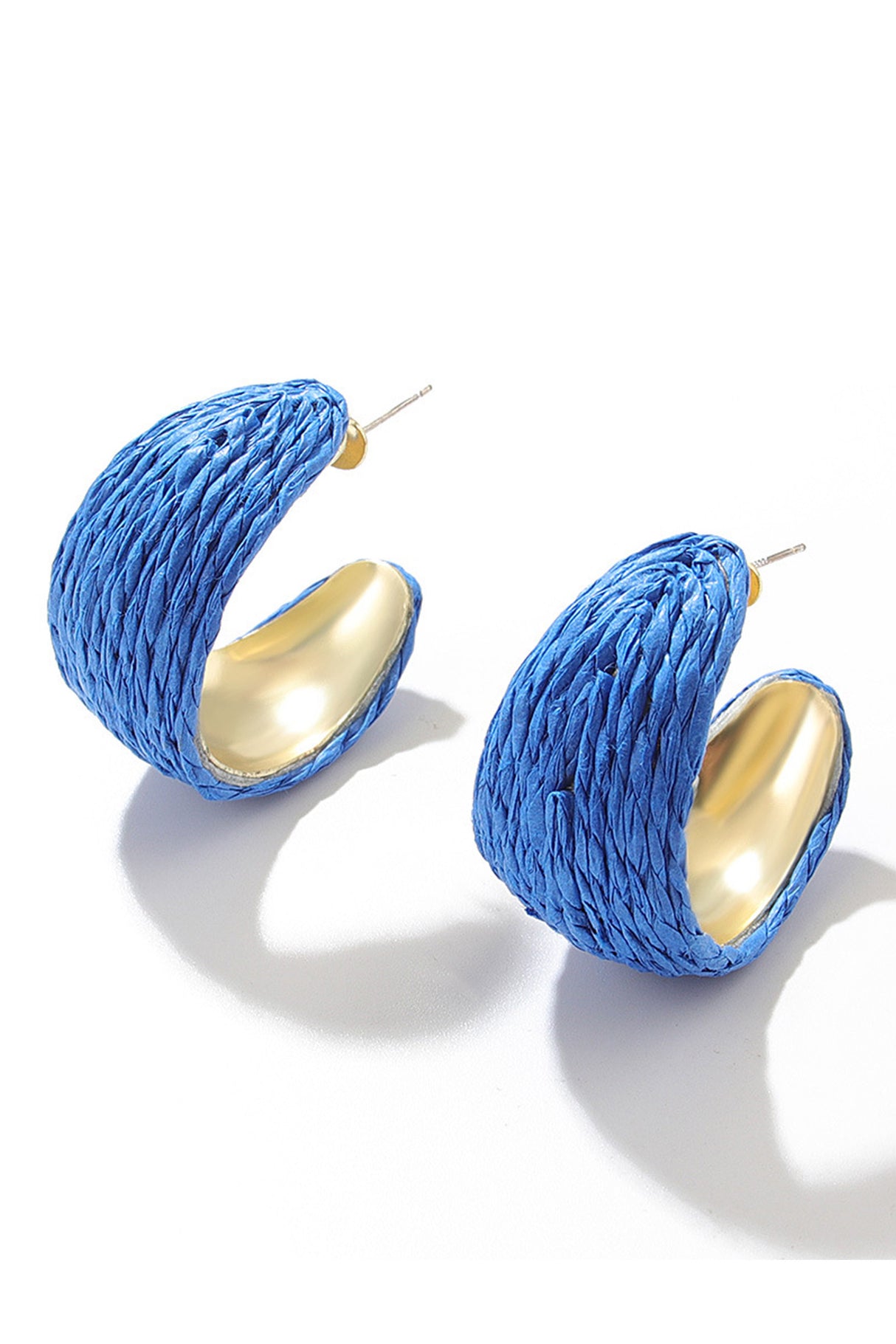 Bohemian Raffia Handwoven Earrings
