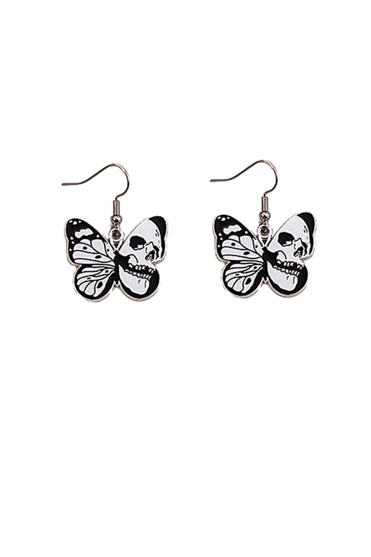 Butterfly Skull Earrings