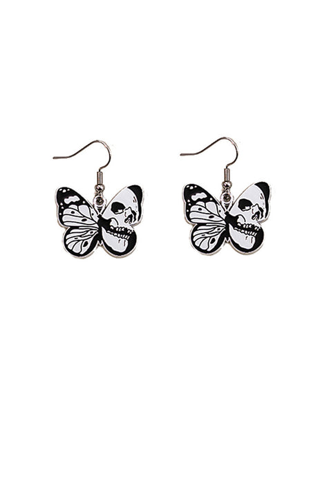 Butterfly Skull Earrings