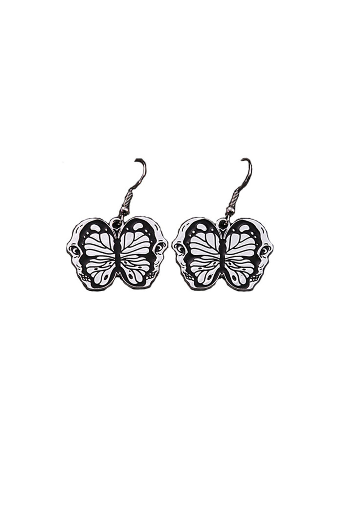 Butterfly Skull Earrings