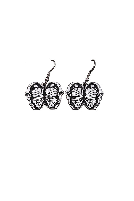 Butterfly Skull Earrings