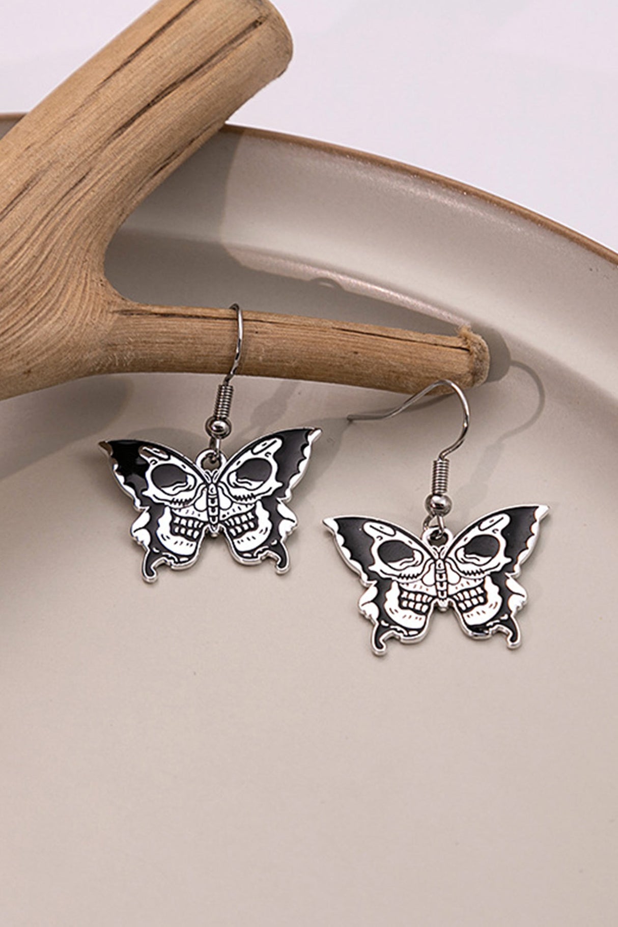 Butterfly Skull Earrings