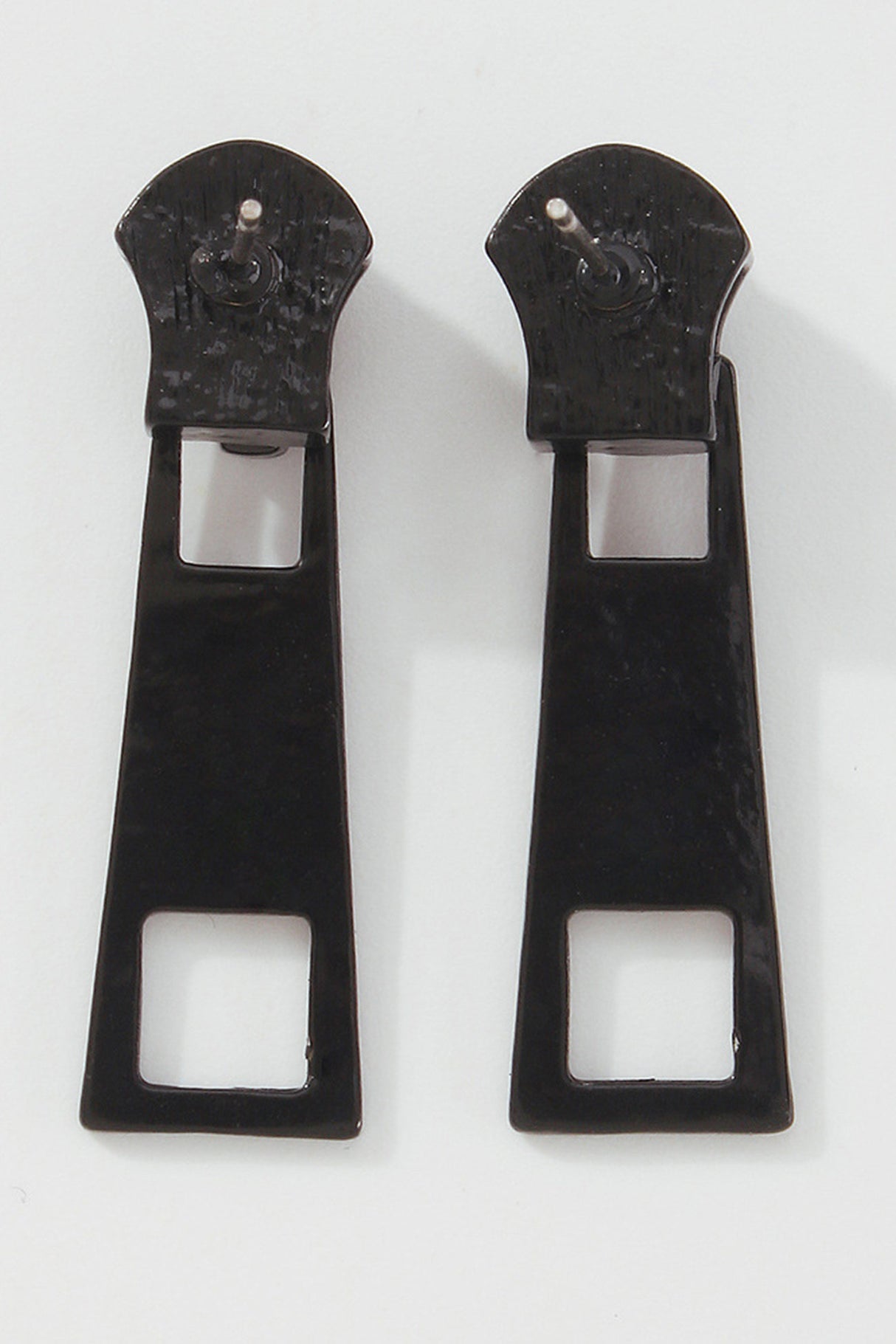 Candy Color Metal Zipper Earrings