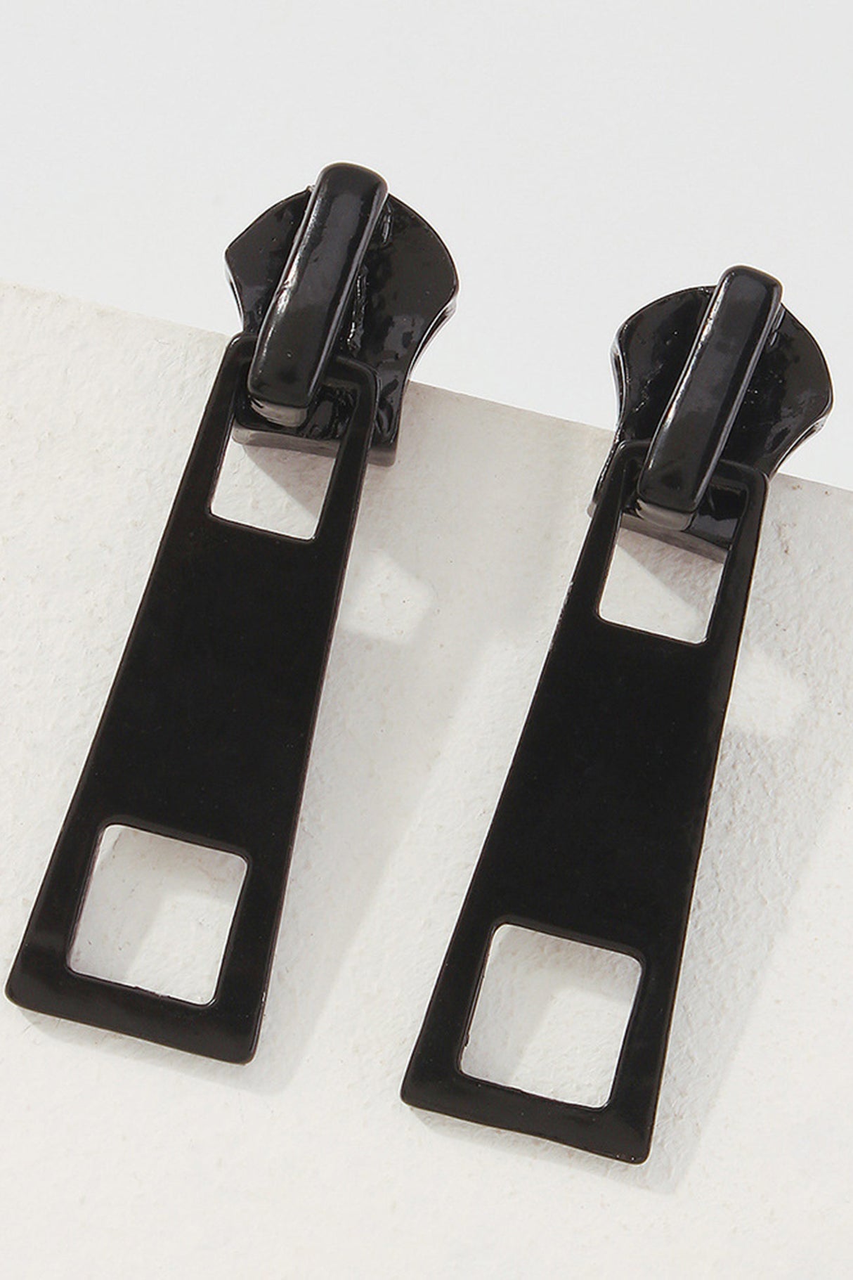 Candy Color Metal Zipper Earrings