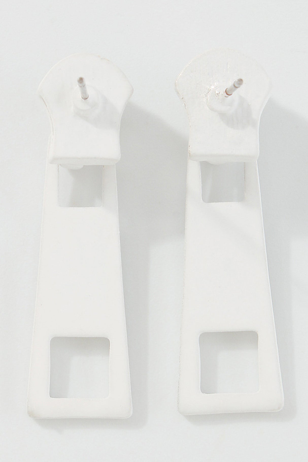 Candy Color Metal Zipper Earrings