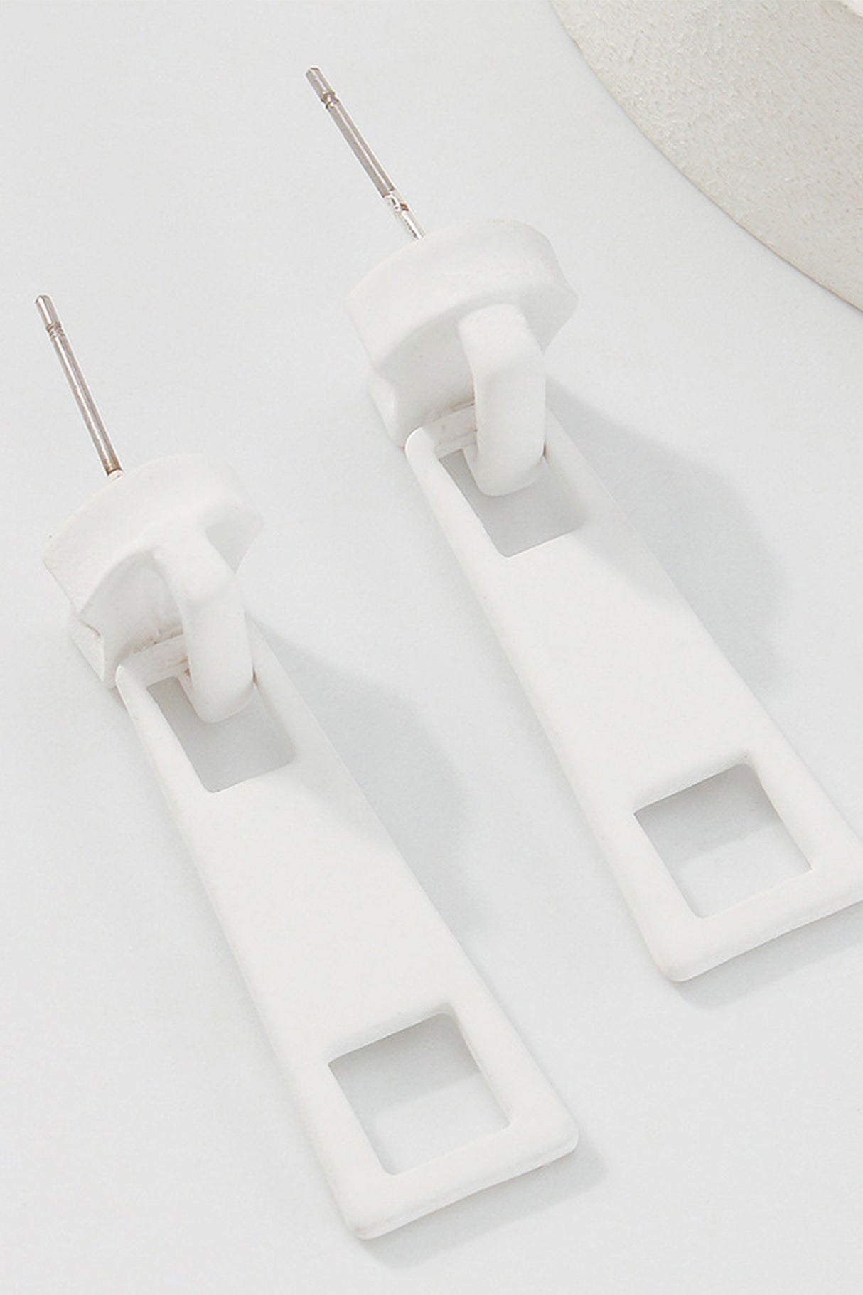 Candy Color Metal Zipper Earrings