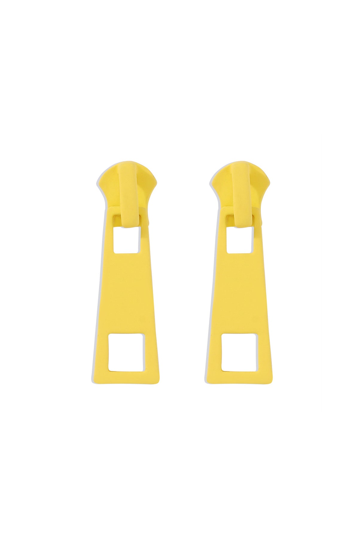 Candy Color Metal Zipper Earrings