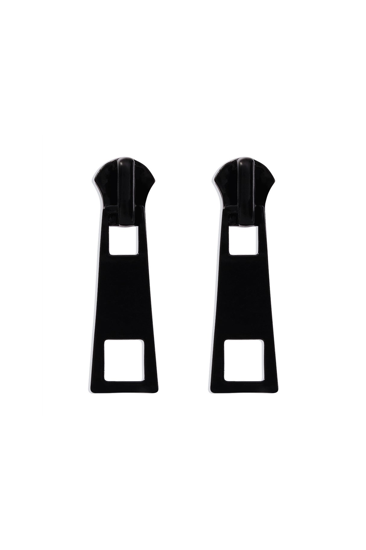 Candy Color Metal Zipper Earrings