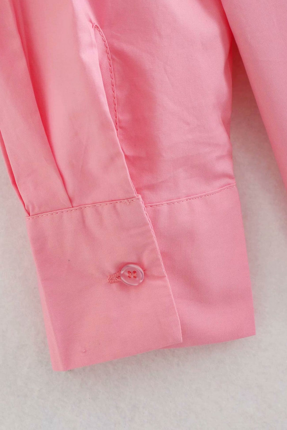 Candy Color Mid-length Cotton Blouse