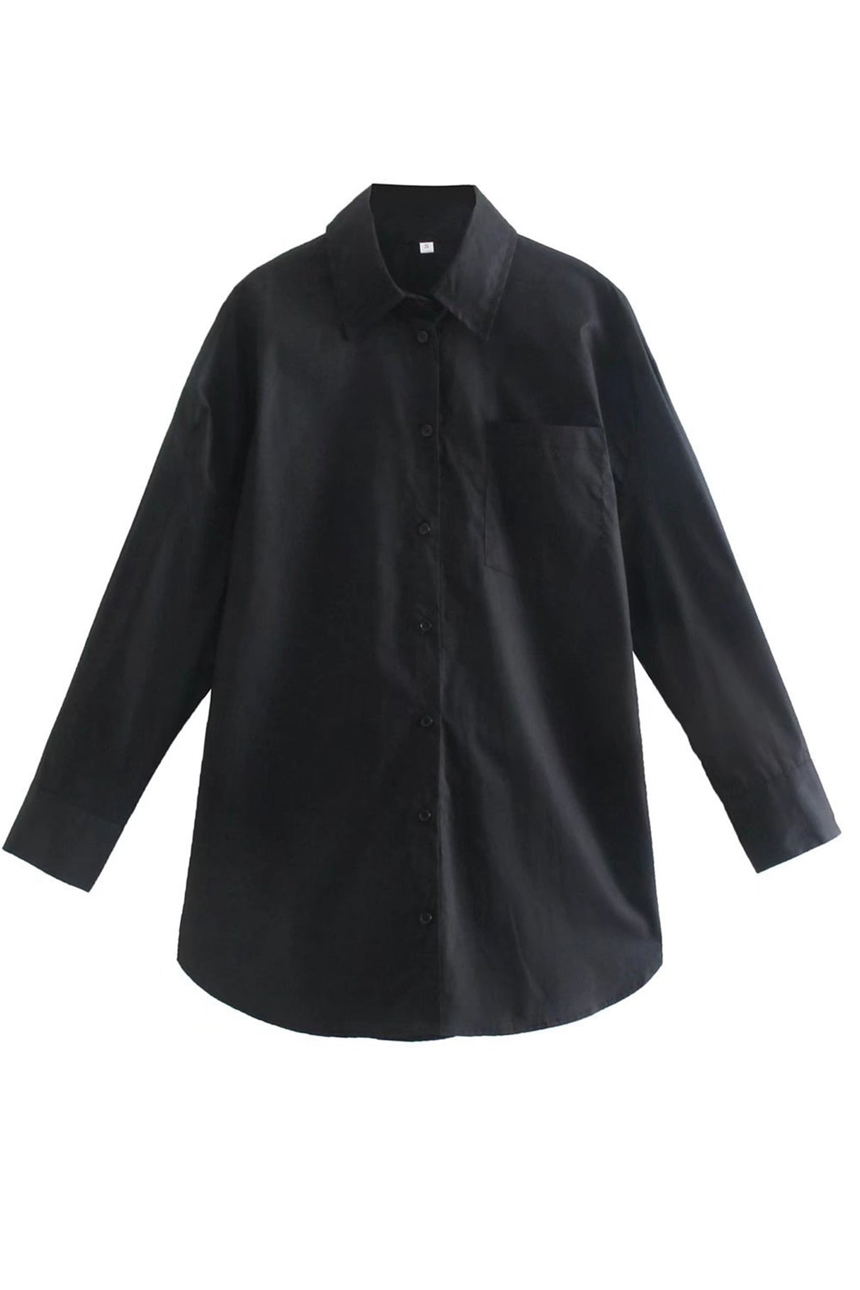 Candy Color Mid-length Cotton Blouse