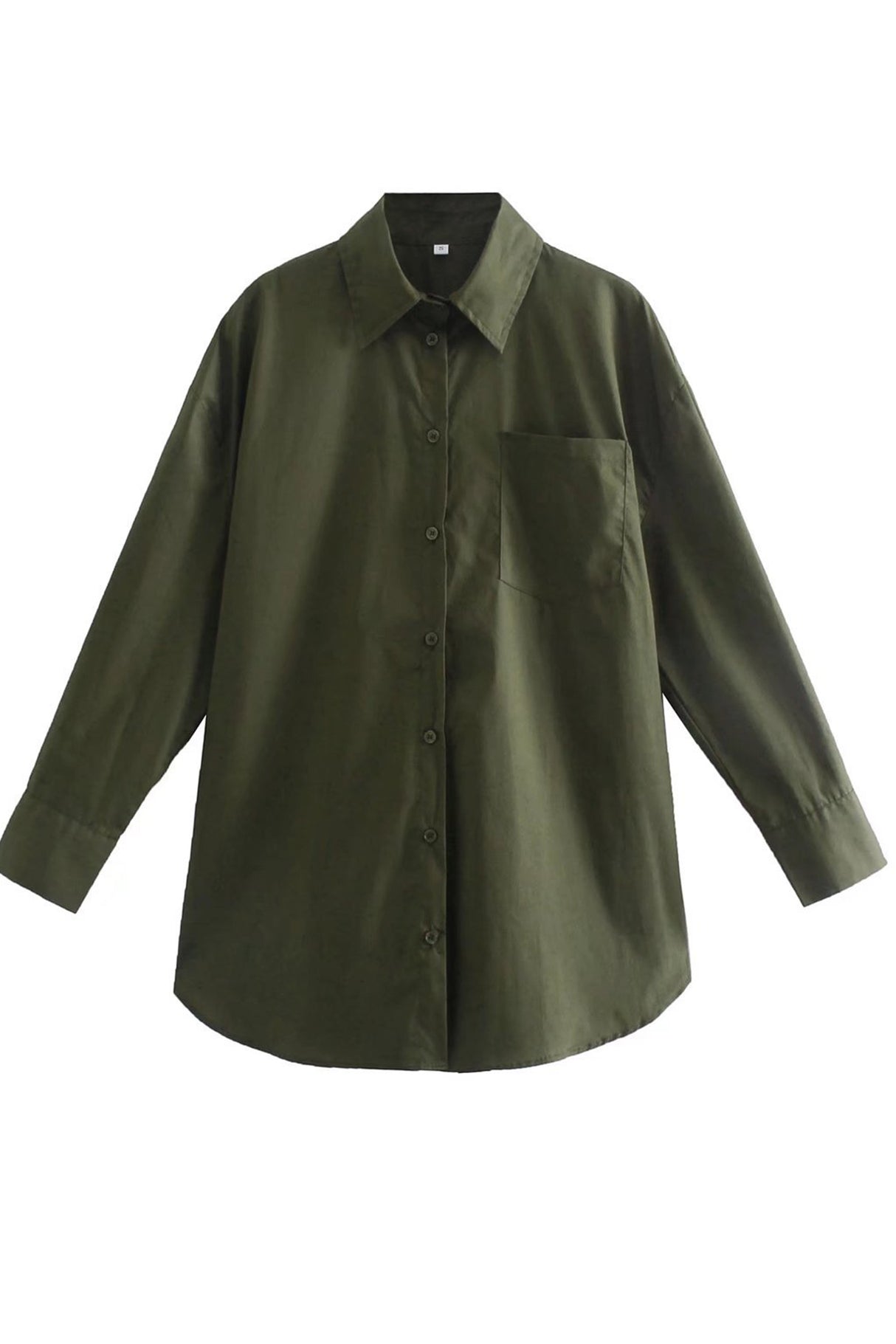 Candy Color Mid-length Cotton Blouse