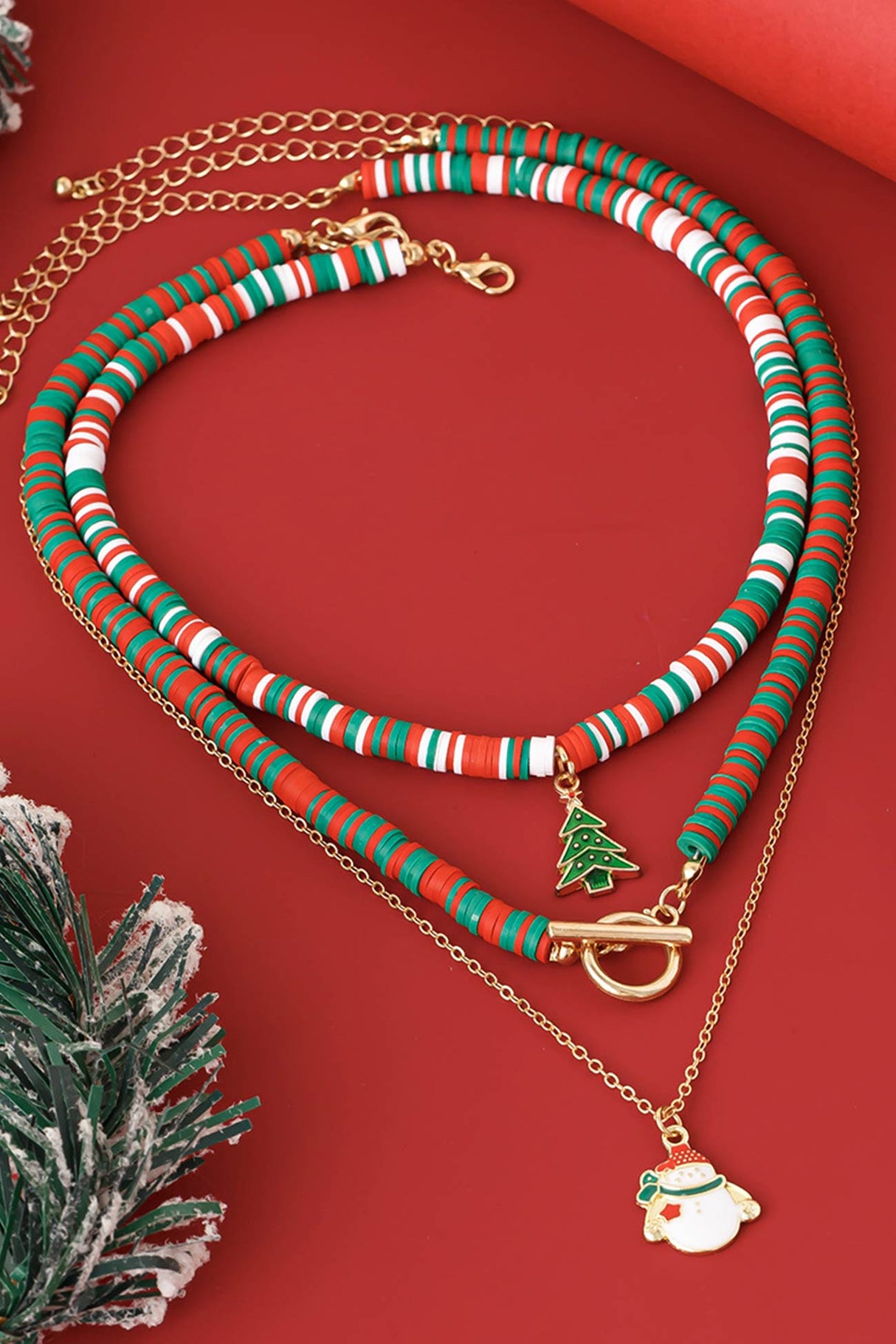Christmas Three-layer Necklace