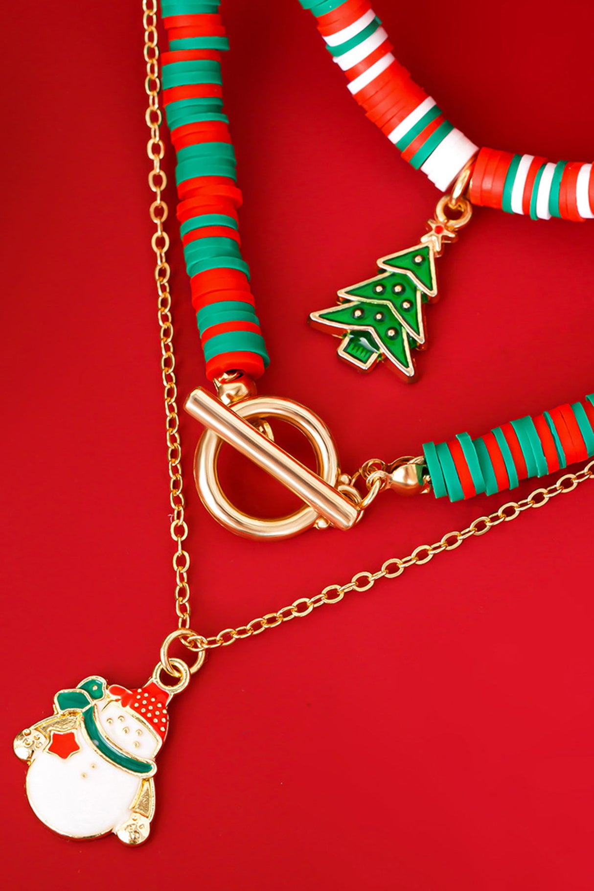 Christmas Three-layer Necklace