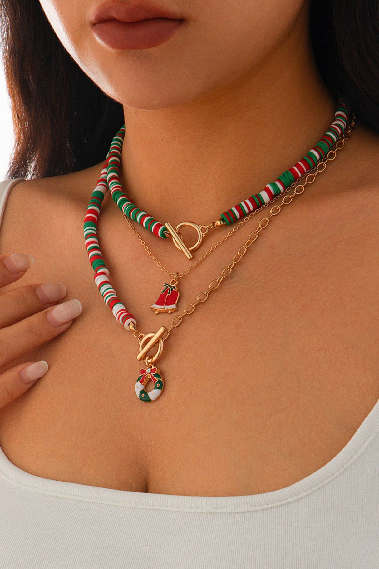 Christmas Three-layer Necklace