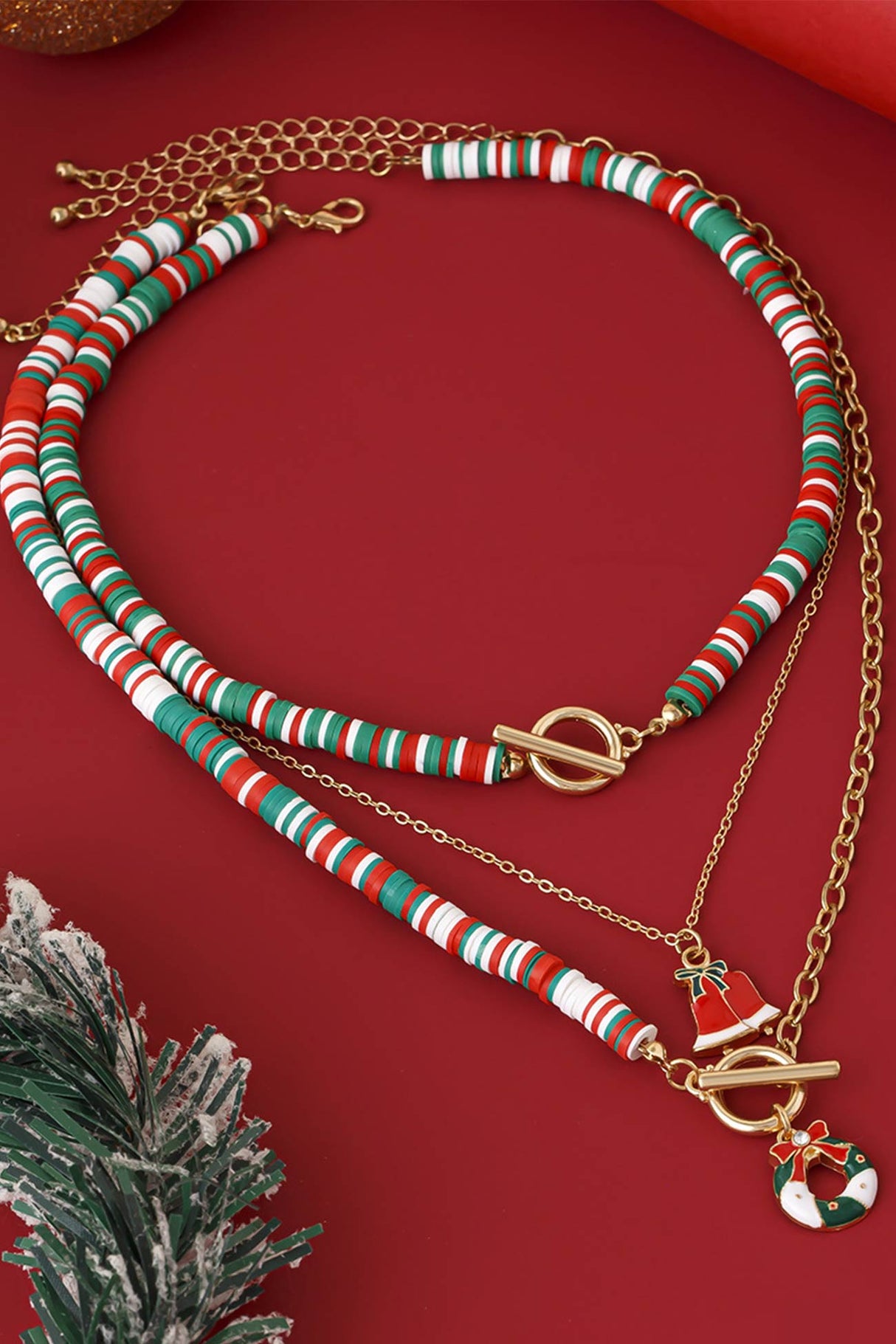 Christmas Three-layer Necklace