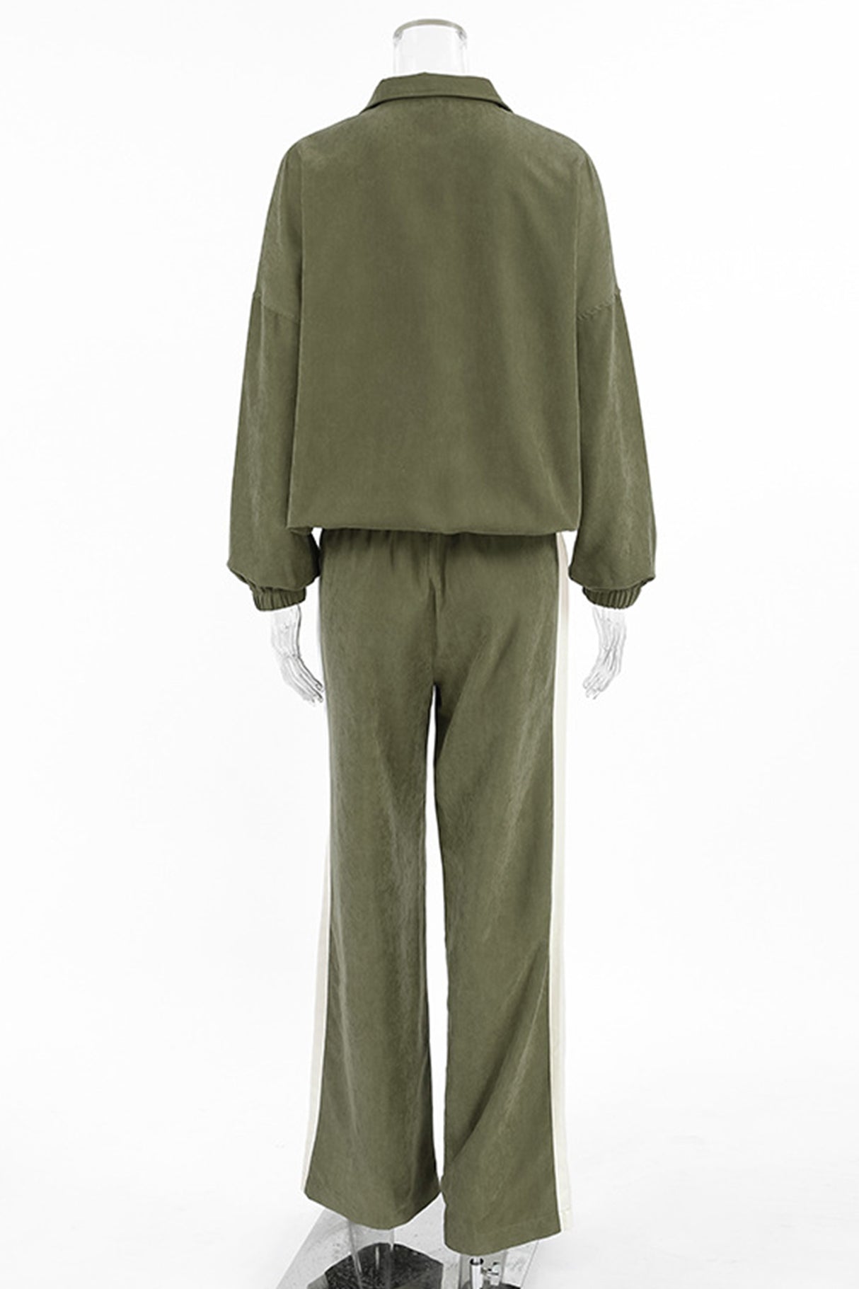 Contrast Stand Neck Tracksuits