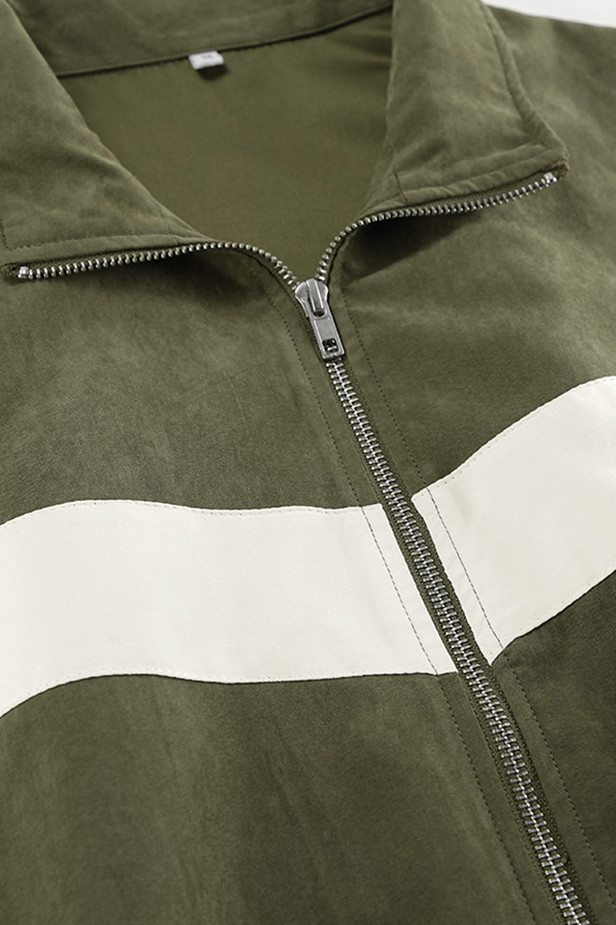 Contrast Stand Neck Tracksuits