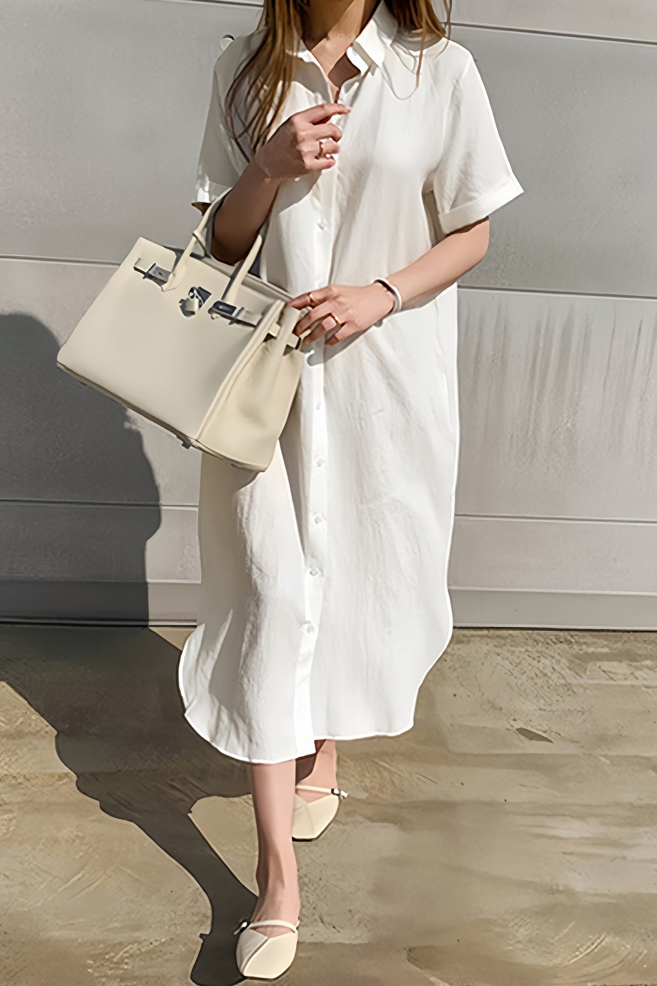 Arolora cotton-linen-tie-waist-shirt-dress
