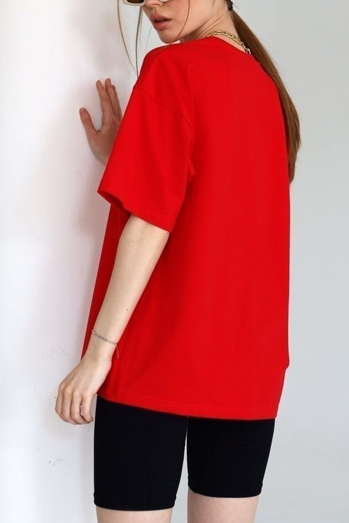 Cotton Solid Loose T-shirt