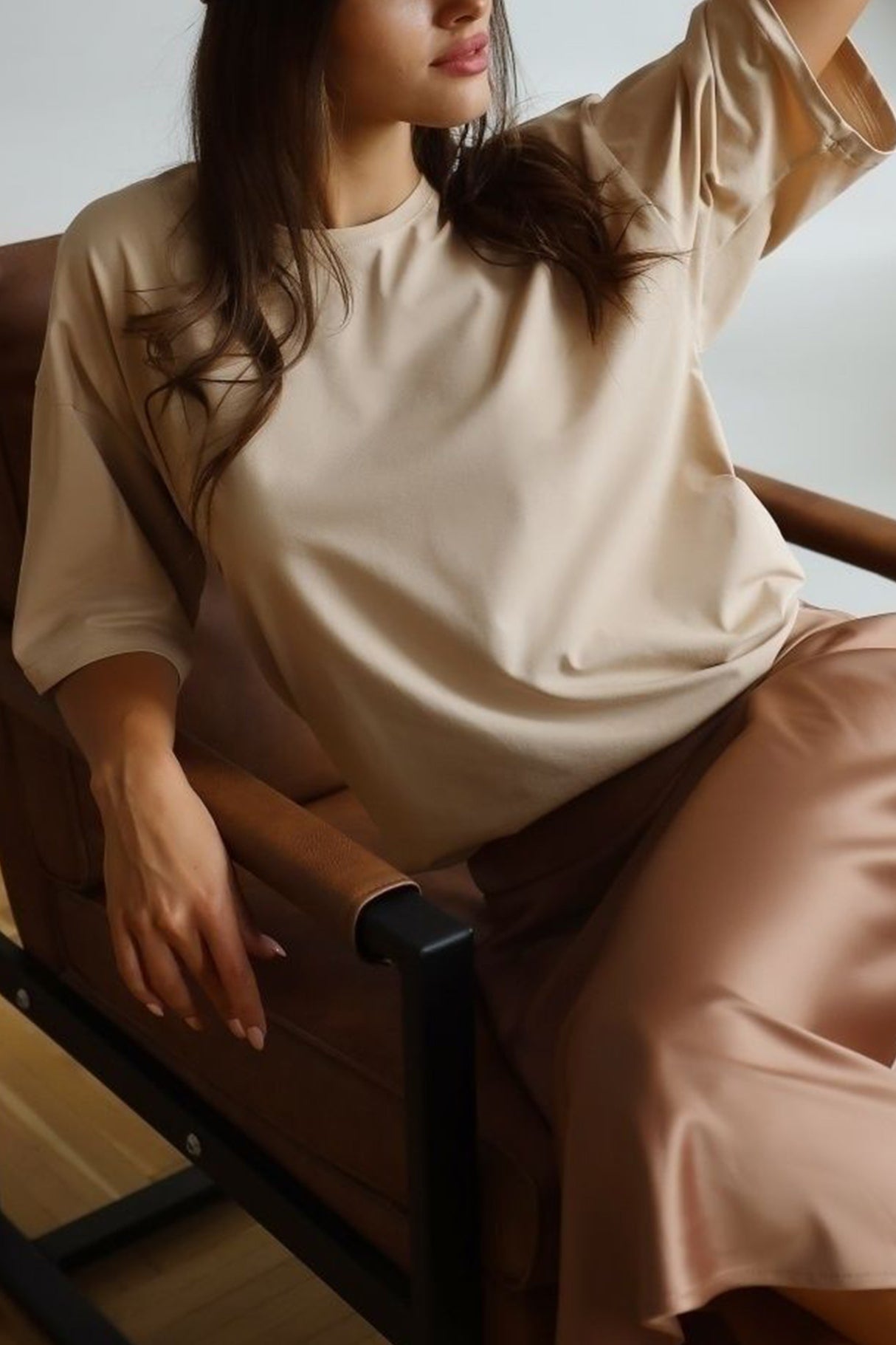 Cotton Solid Loose T-shirt