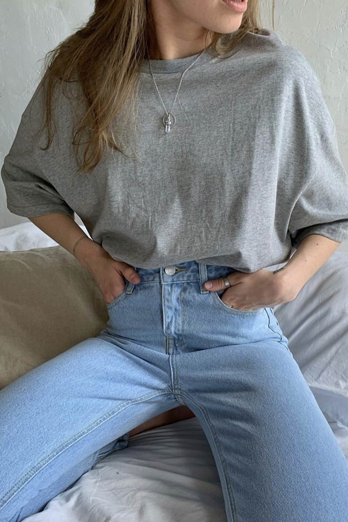 Cotton Solid Loose T-shirt