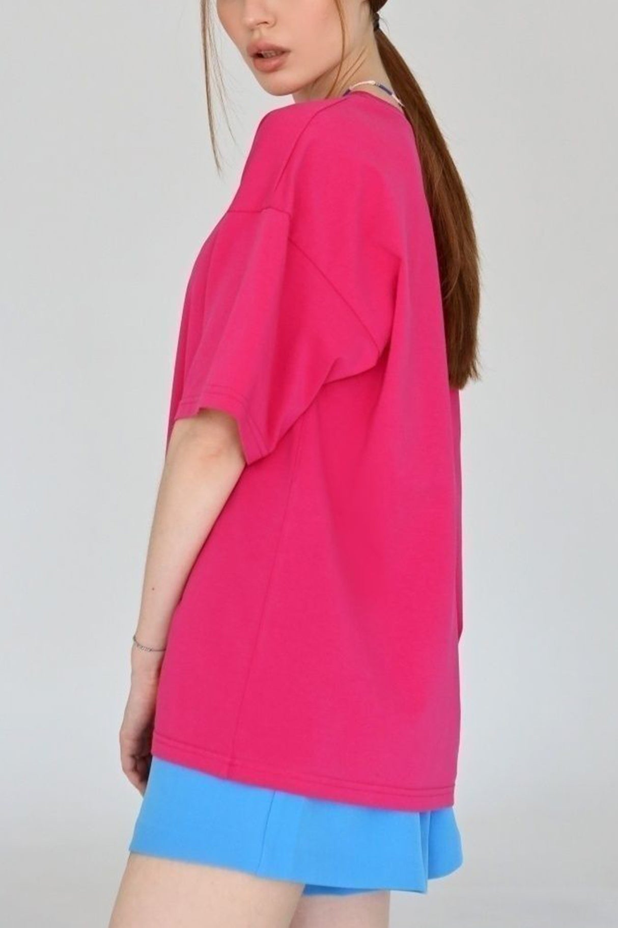 Cotton Solid Loose T-shirt