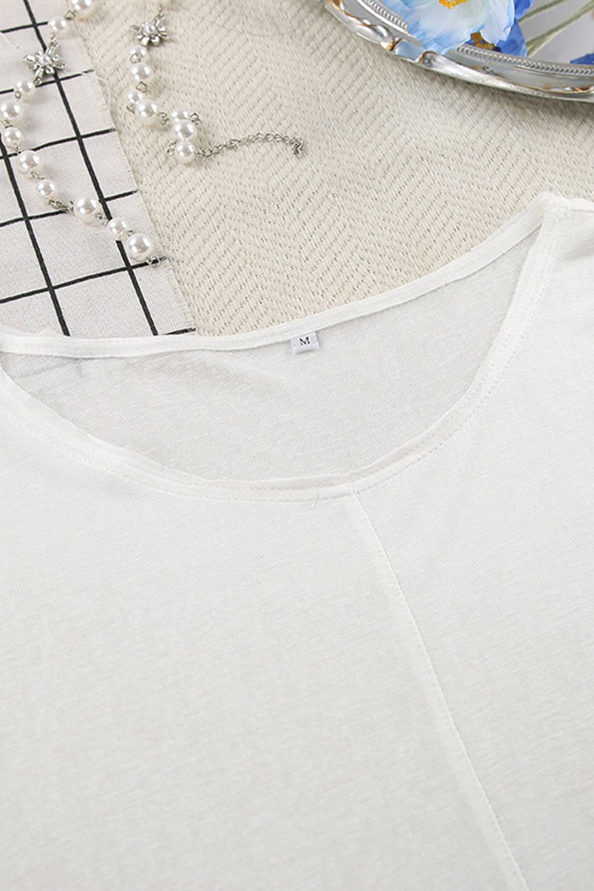 Arolora crew-neck-long-flare-sleeve-loungewear