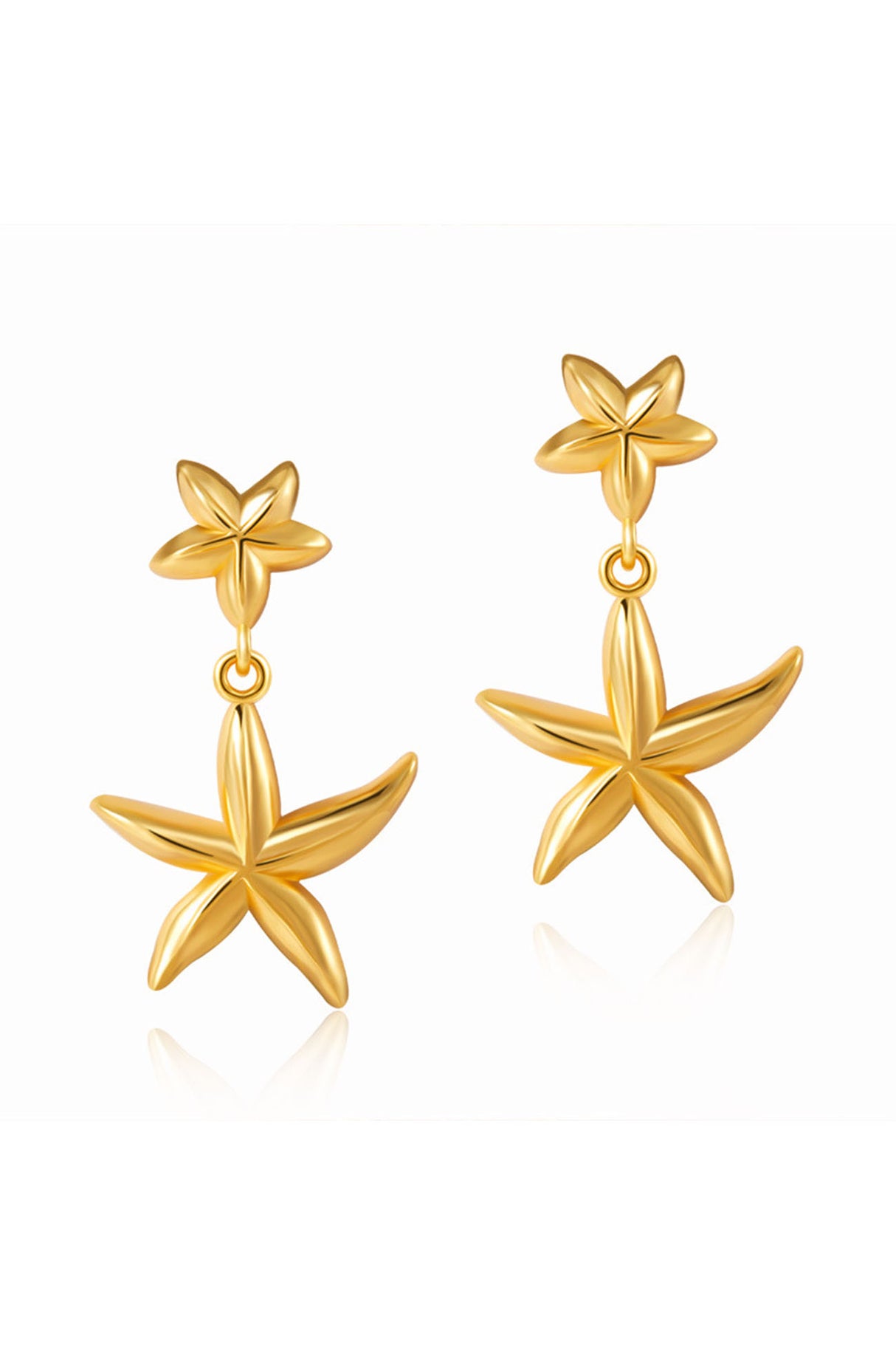 Duble Starfish Stud Earrings